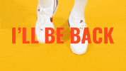 be right back running GIF