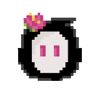 Happy Pixel Sticker by BigBrains