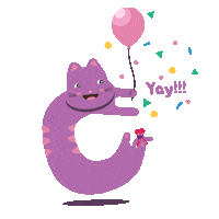 Happy Cat Sticker by Beanstalk Singapore