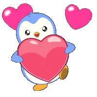 Happy I Love You Sticker by Pudgy Penguins
