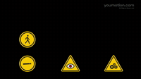 Warning and Prohibition Signs Set