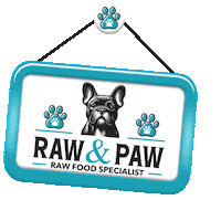 Dog Sign Sticker by Raw And Paw Co