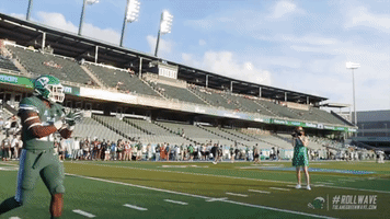 greenwave football athletics tulane greenwave GIF