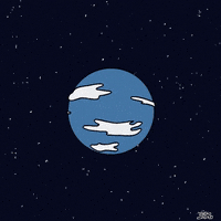 radiocryptid blue space sun stars GIF
