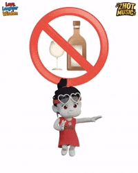 Warning Alcohol Free GIF by Zhotcita
