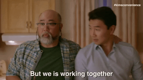 comedy working together GIF by Kim's Convenience