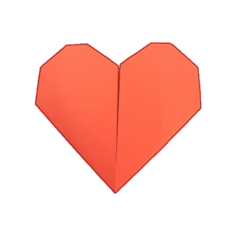 Paper Heart Love Sticker
