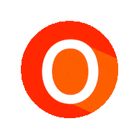 Orange Abc Sticker