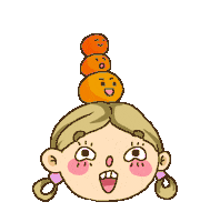 Girl Fall Sticker