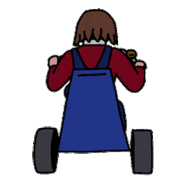 eolef loop kid cycling cycle Sticker