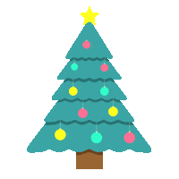 Christmas Tree Sticker by Bij Roos op de Thee