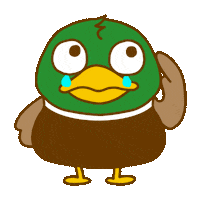 Sad Duck Sticker