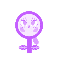 Women Power Flower Sticker by Kei Saavedra