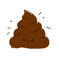 mografic_ happy poop caca popo Sticker