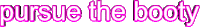 pink pursue Sticker by AnimatedText