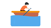 Boat Person Sticker by EmojiVid