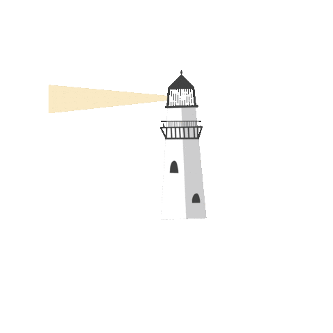 Loulcreates travel light ocean lighthouse Sticker