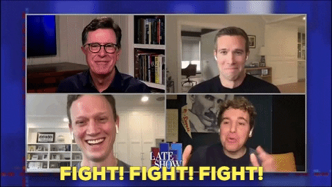 Stephen Colbert Fight GIF by The Late Show With Stephen Colbert