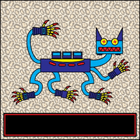 Telletec weird robot monster GIF