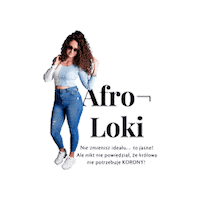 majaglamstudio studio loki glam afro Sticker