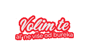 Mlinar love i love you volim te burek Sticker