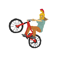 thethingaboutgreece mtb ares mountainbiking greek god Sticker