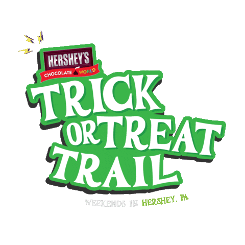 Trick Or Treat Halloween Sticker by Hershey's Chocolate World