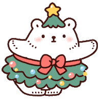 Happy Christmas Tree Sticker