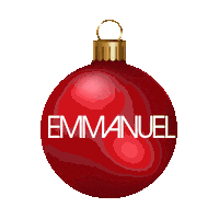 Rockin Around The Christmas Tree Esfera Sticker by Emmanuel