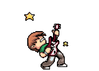 Rock Out Scott Pilgrim Sticker by Leroy Patterson