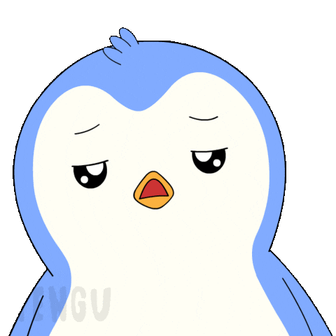 Tired Blah Blah Blah Sticker by Pudgy Penguins