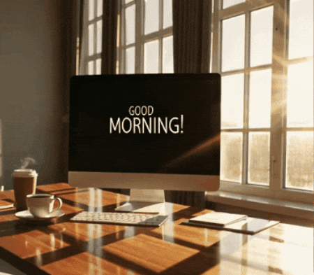 Good Morning Office GIF by NeighborlyNotary®