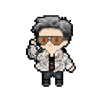 Pixel Ubermensch Sticker
