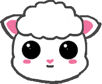 Curlysmurfette Hayvanlar Sticker