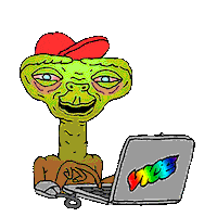 animation smoking Sticker