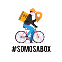 boxdelivery bike delivery box entrega Sticker
