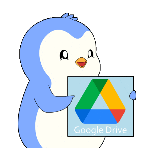 Looking Google Chrome Sticker by Pudgy Penguins