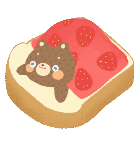Bear Toast Sticker