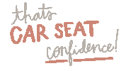 Sits Car Seat Sticker by Safe in the Seat