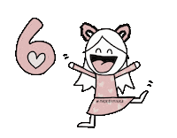 Happy Girl Sticker