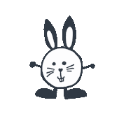 Easter Bunny Sticker by Frankfurt mit Kids