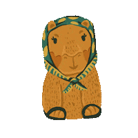 bananapintada turning capybara capivara bananapintada Sticker