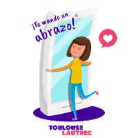 Abrazo Virtual Sticker by Toulouse Lautrec