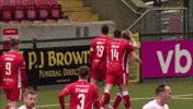 Well Done Celebration GIF by Cliftonville Football Club