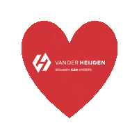 Van Der Heijden Hart Sticker by Van der Heijden Bouwen kan anders