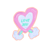 Rainbow Love Sticker by Paola Hibiki