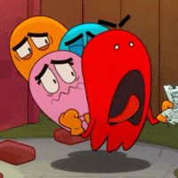 Scared Animation GIF by PAC-MAN™
