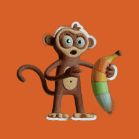 Hungry Monkey GIF