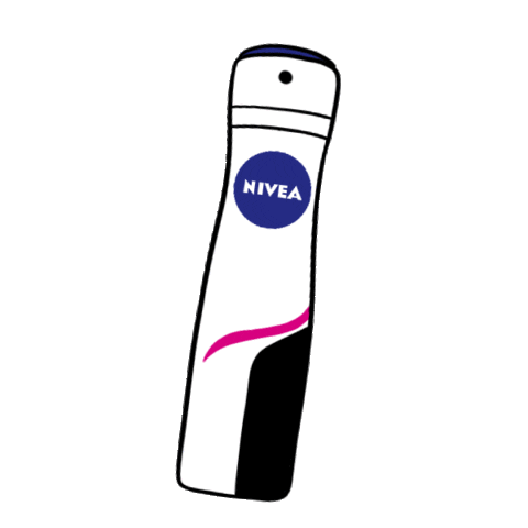 NIVEA-BE giphyupload black and white black white deodorant Sticker