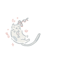 crystallai170c art cat illustration bye Sticker